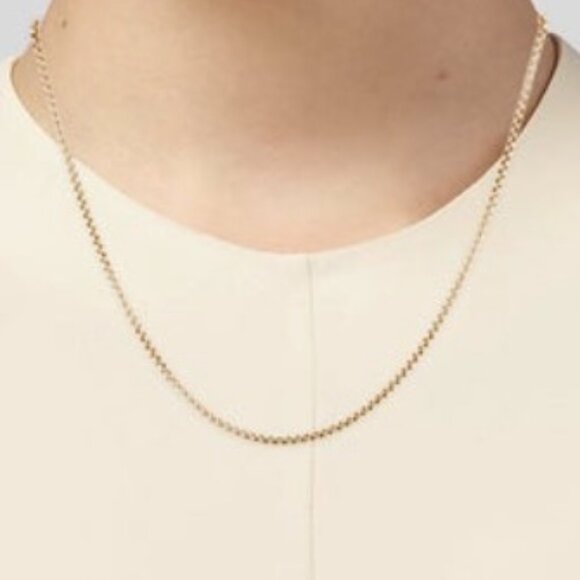 DAVID YURMAN 18K 750 YELLOW GOLD BOX CHAIN NECKLACE - Picture 8 of 8